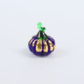 The King Charles Golden Blue Glass Dinky Everlasting Pumpkin Glass Sculpture