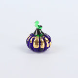 The King Charles Golden Blue Glass Dinky Everlasting Pumpkin Glass Sculpture