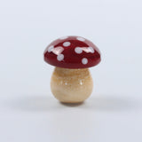 Dinky Red Toadstool Glass Sculpture
