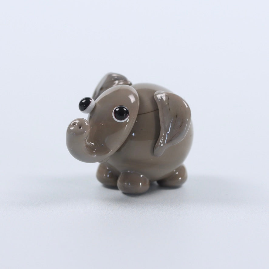 Dinky Elephant Glass Sculpture