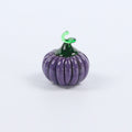 Marvellous Majestic Mauve Dinky Everlasting Pumpkin Glass Sculpture