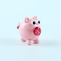 Dinky Pink Piggy Glass Sculpture