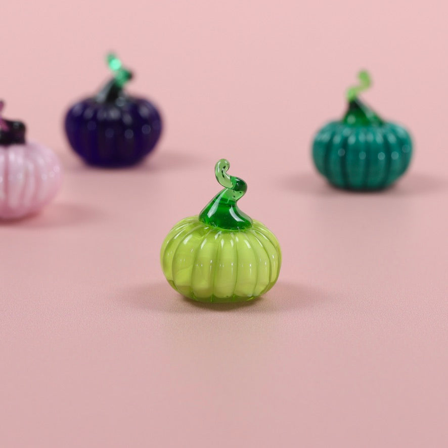Dinky Bling Everlasting 'Ghost' Pumpkin Glass Sculpture