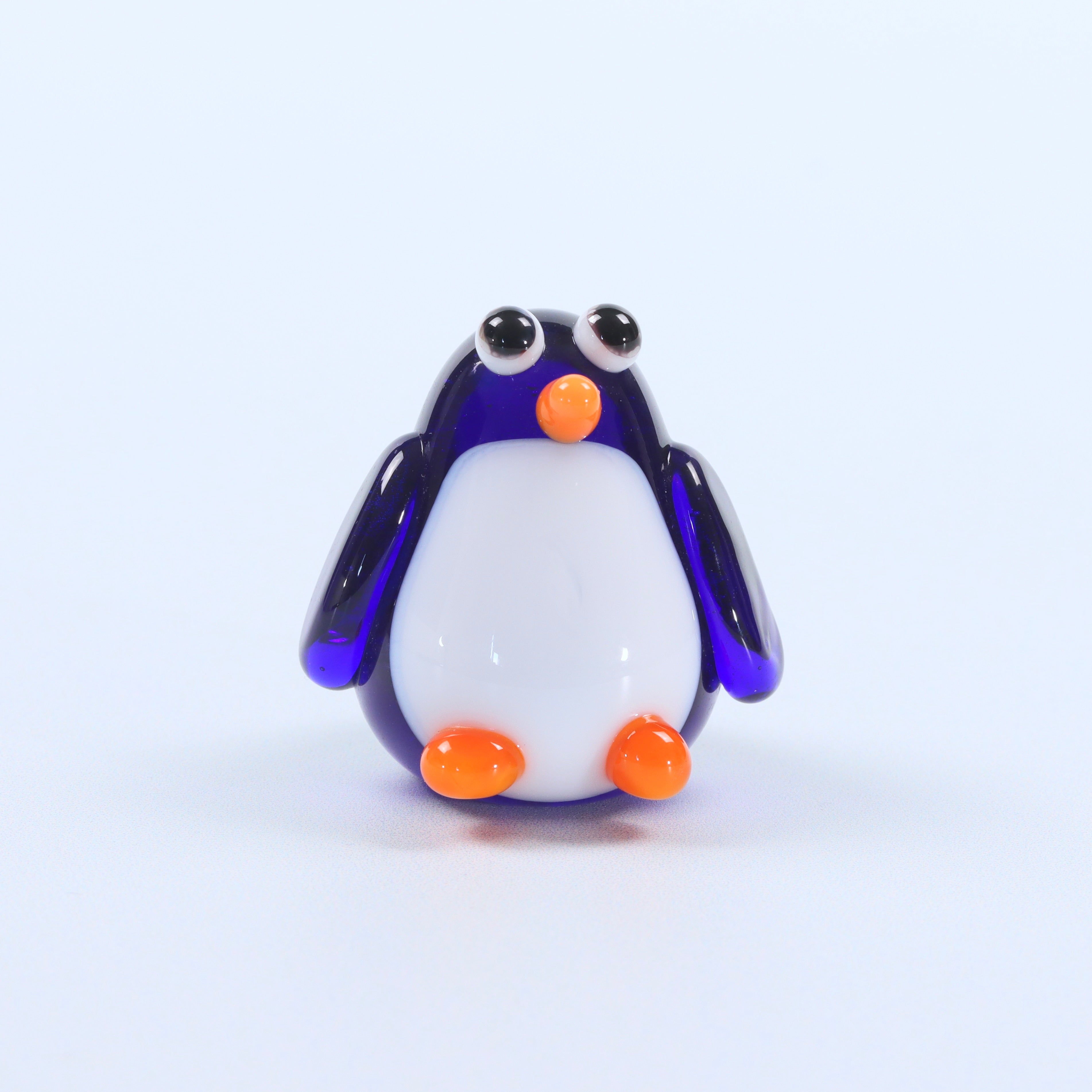 Dinky Penguin Glass Sculpture