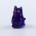 Dinky Bristol Blue Cat Glass Sculpture