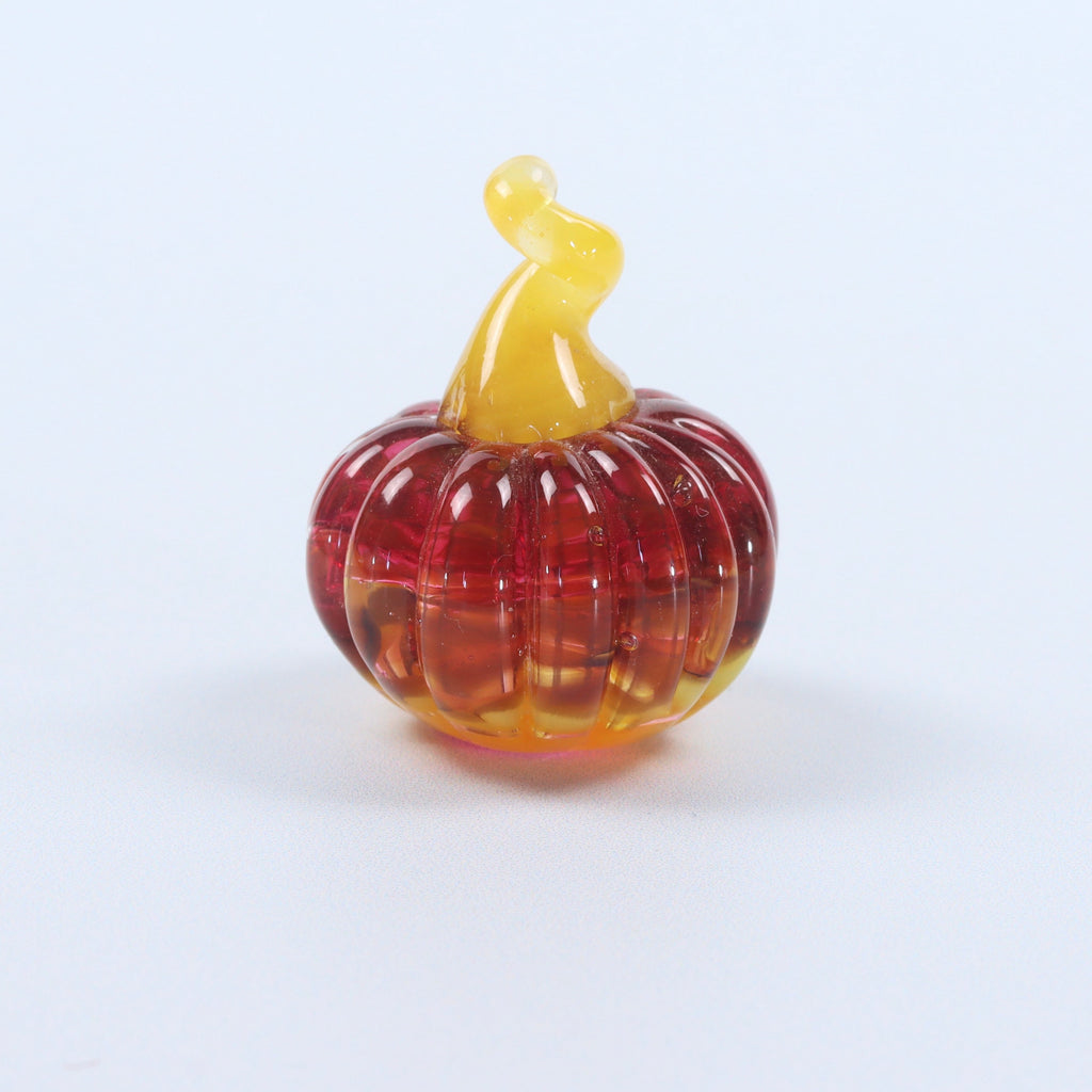Rhubarb and Custard Dinky Everlasting Pumpkin Glass Sculpture