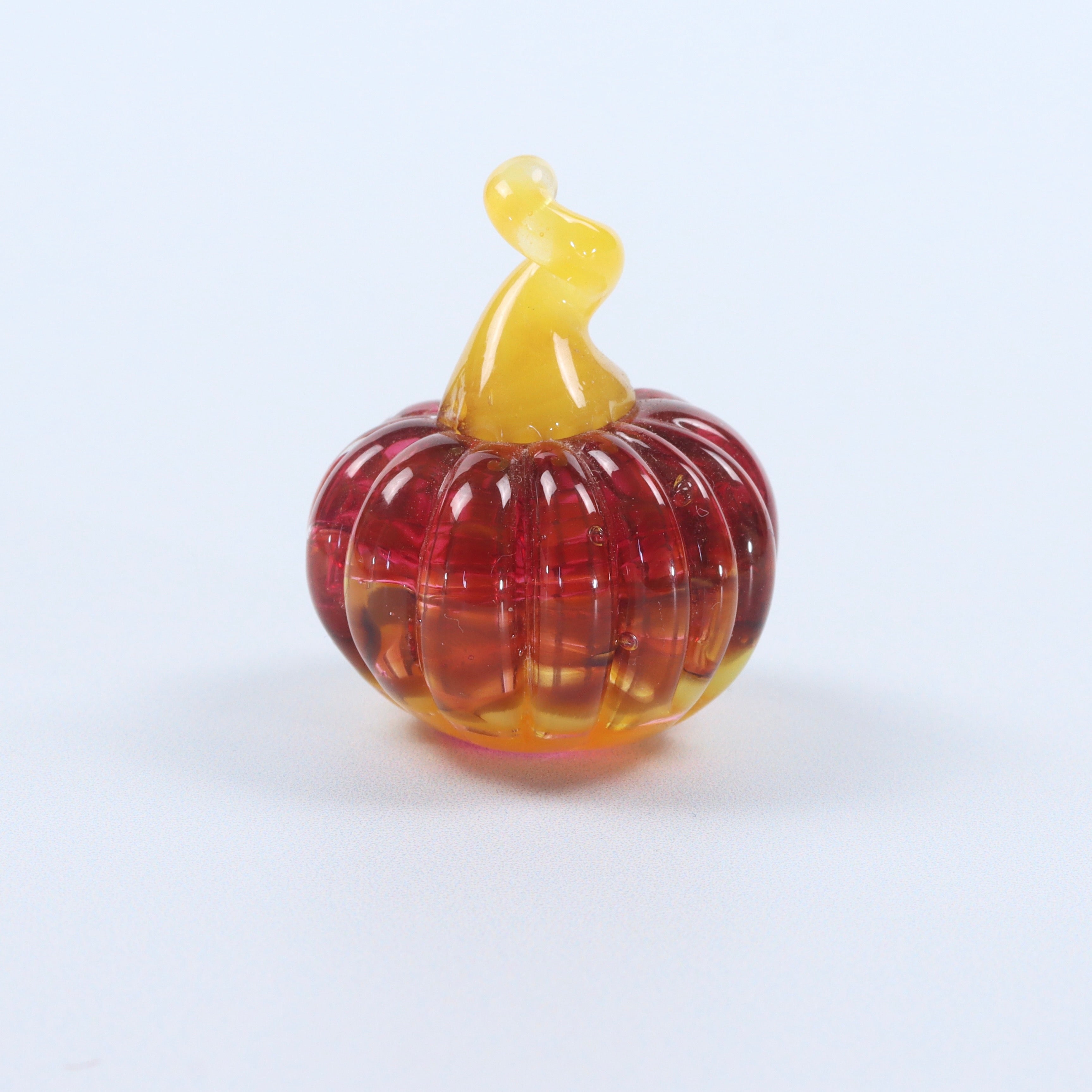Rhubarb and Custard Dinky Everlasting Pumpkin Glass Sculpture