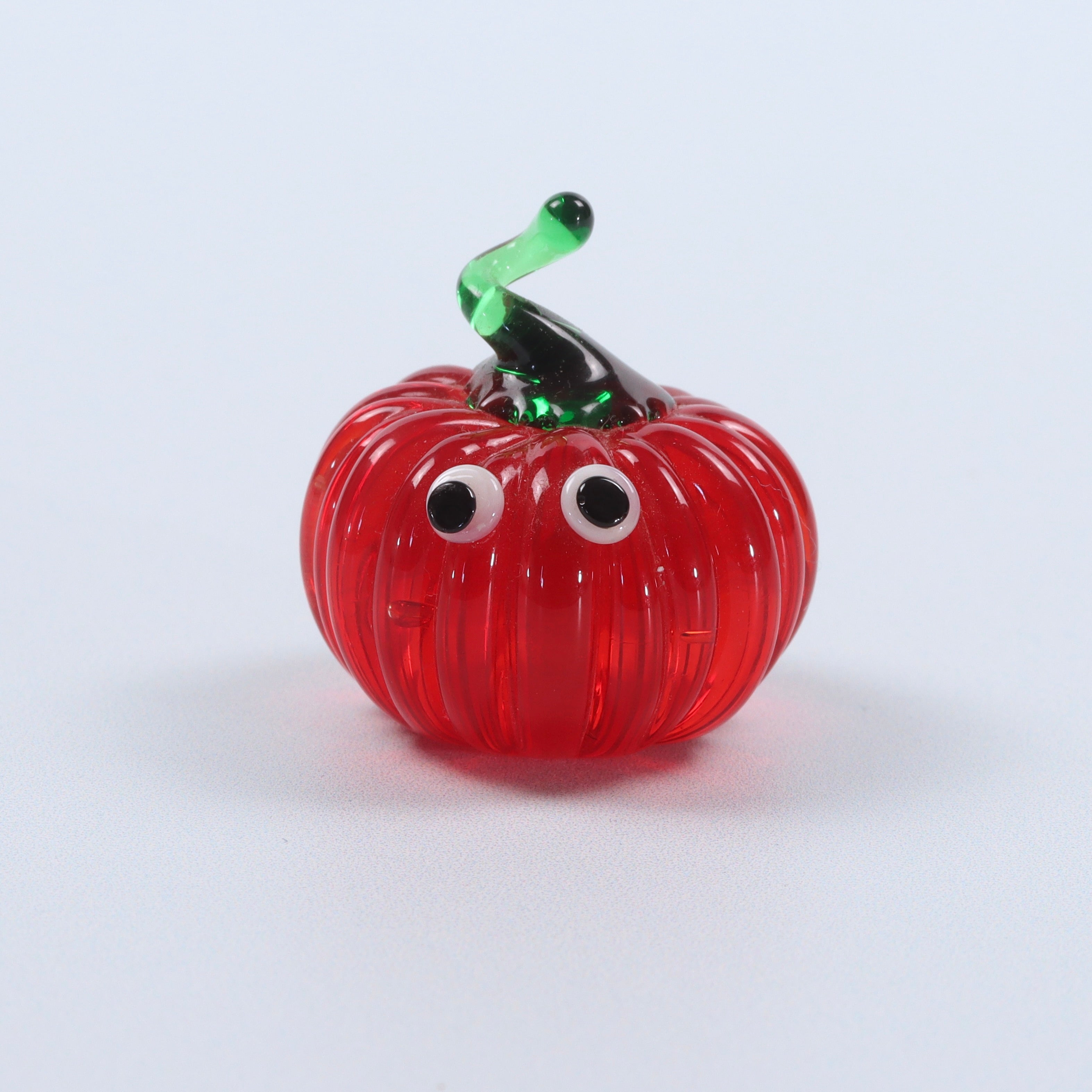 Jack 'O' Lantern Ooglie Dinky Everlasting Pumpkin Glass Sculpture
