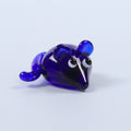 Dinky Blue Mouse Glass Sculpture