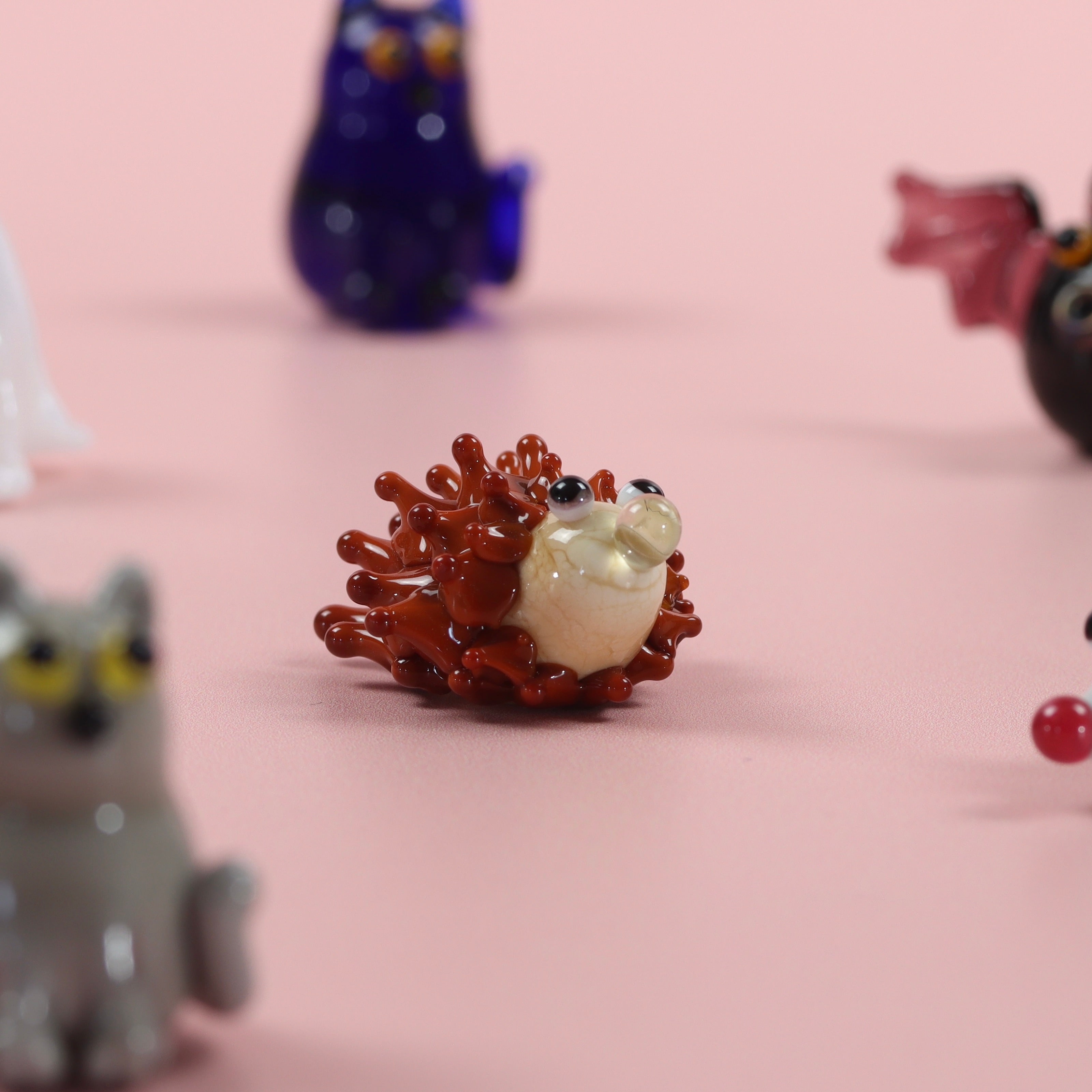 Dinky Hedgehog Glass Sculpture