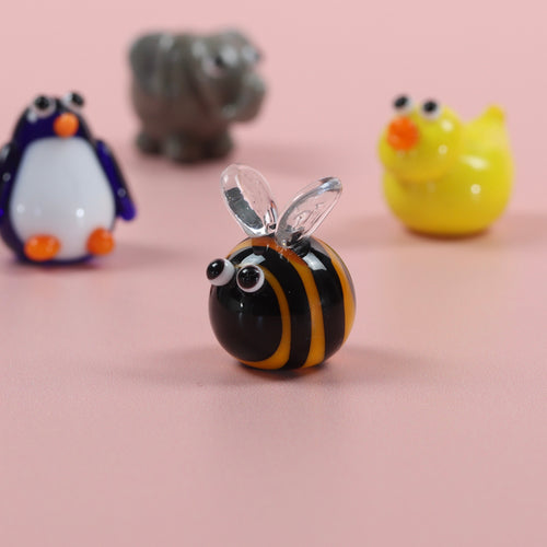 Dinky Bumble Bee Glass Sculpture
