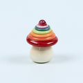 Dinky Rainbow Toadstool Glass Sculpture
