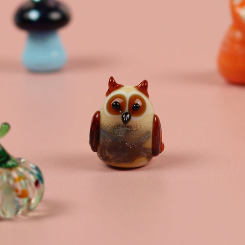 Dinky Owl Glass Sculpture