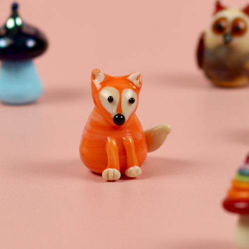 Dinky Mr. Fox Glass Sculpture