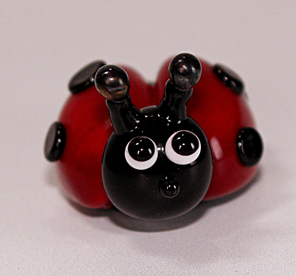Dinky Ladybug Glass Sculpture