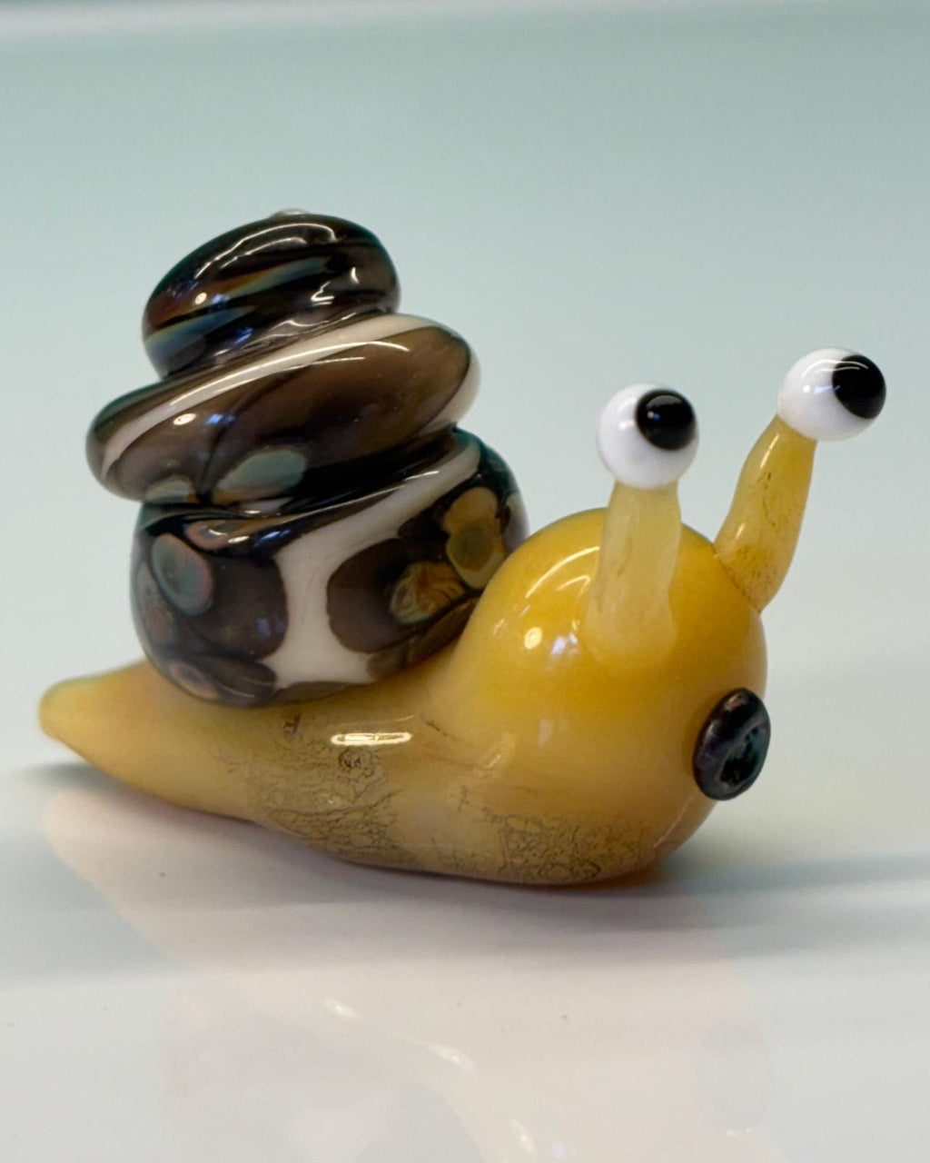 Dinky Snail Glass Sculptre