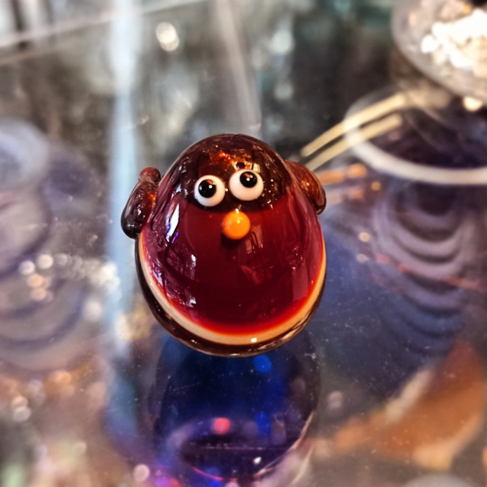 Dinky Robin Redbreast Glass Sculpture