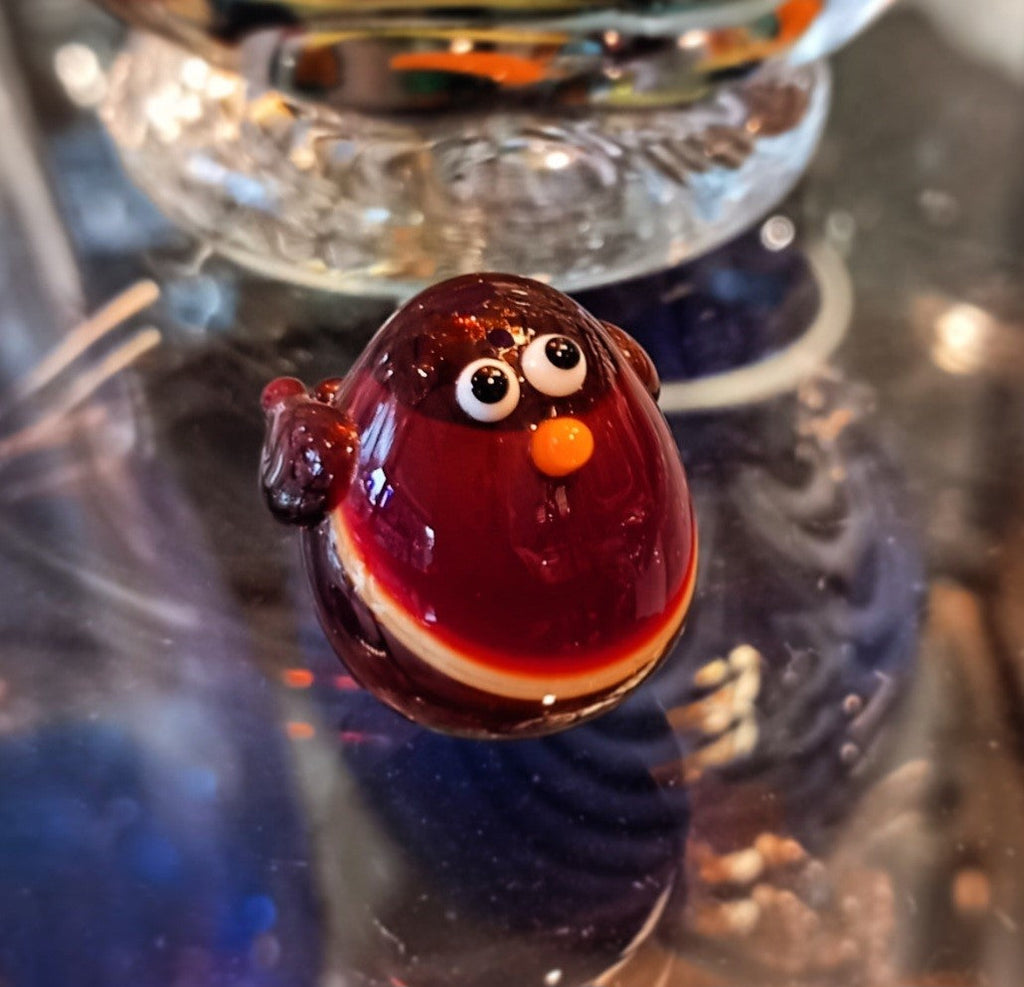 Dinky Robin Redbreast Glass Sculpture