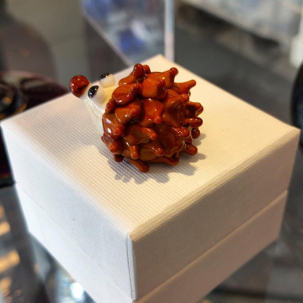 Dinky Hedgehog Glass Sculpture