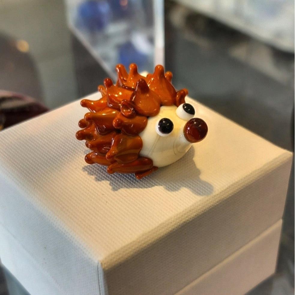 Dinky Hedgehog Glass Sculpture