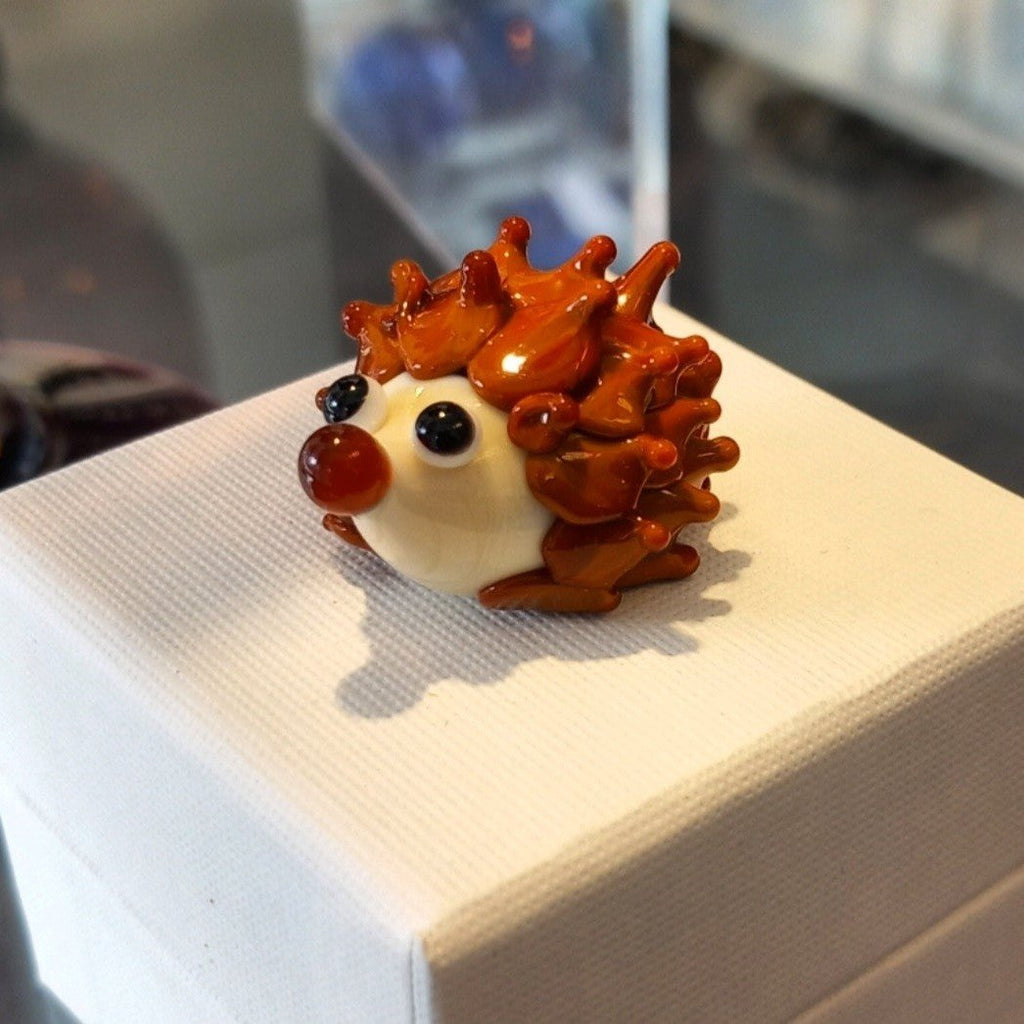 Dinky Hedgehog Glass Sculpture