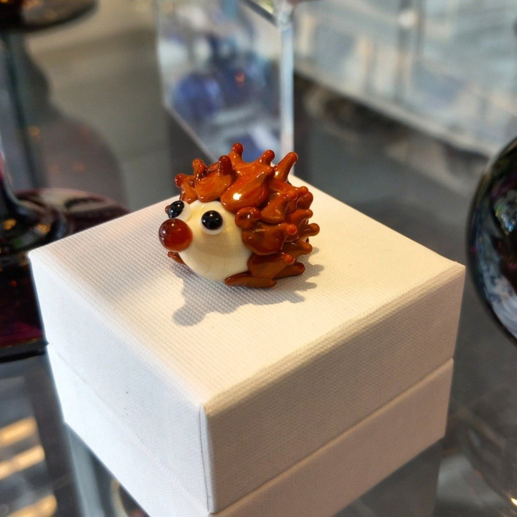 Dinky Hedgehog Glass Sculpture