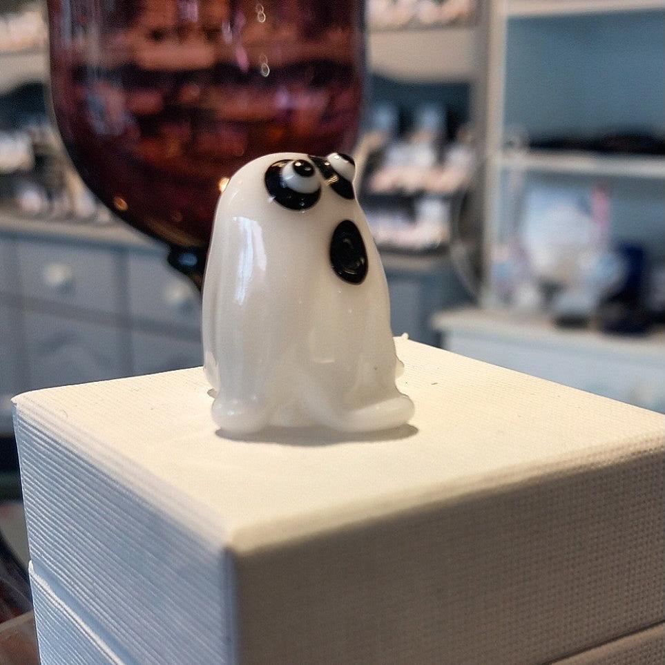 Dinky Halloween Ghost Glass Sculpture