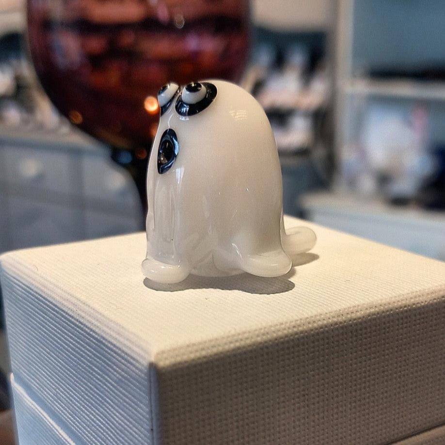 Dinky Halloween Ghost Glass Sculpture