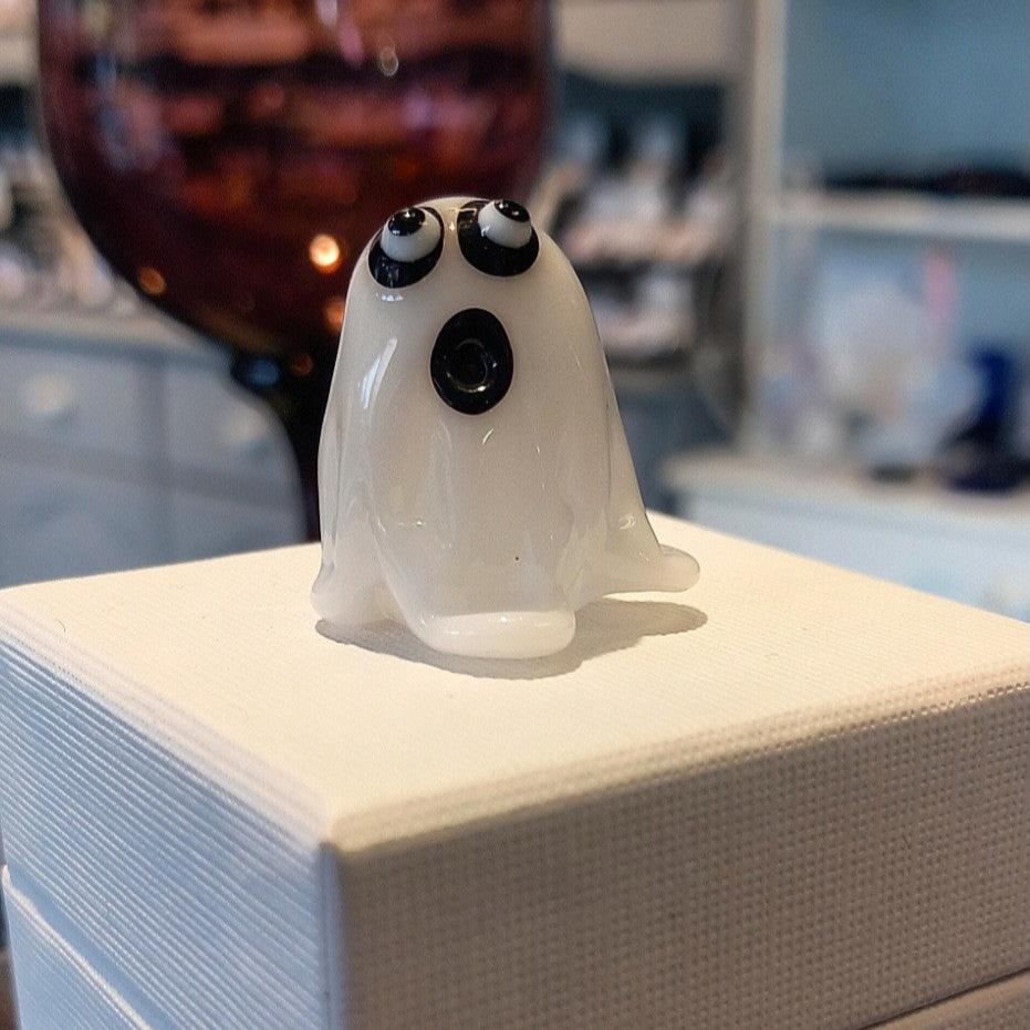 Dinky Halloween Ghost Glass Sculpture