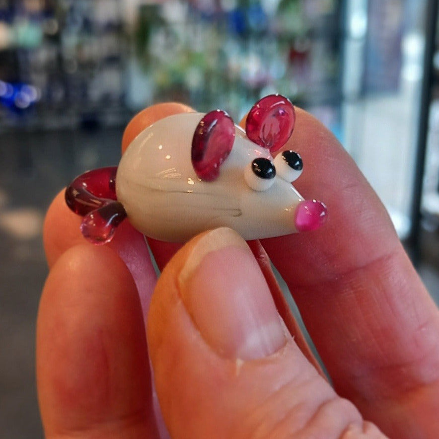 Dinky Mouse Glass Sculpture