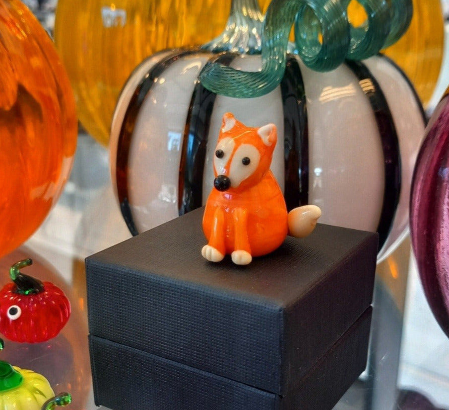 Dinky Mr. Fox Glass Sculpture