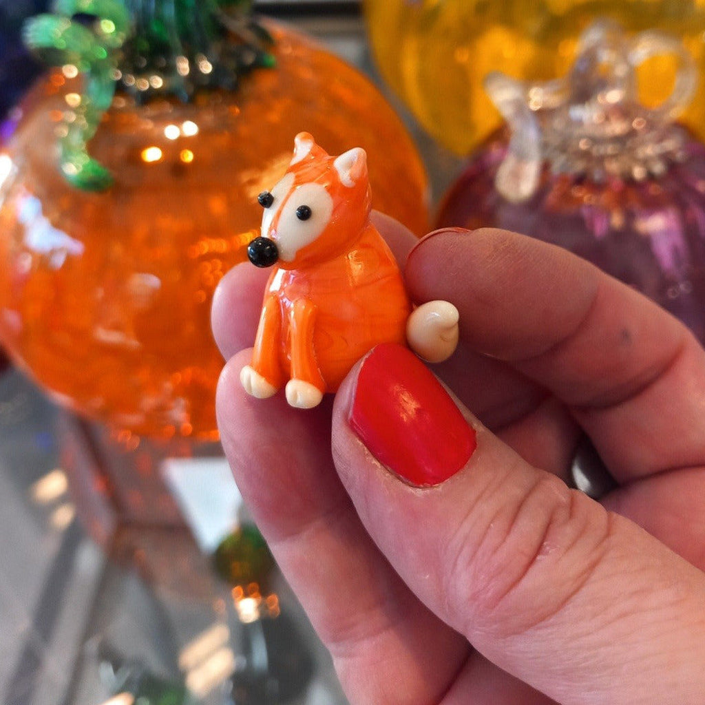 Dinky Mr. Fox Glass Sculpture