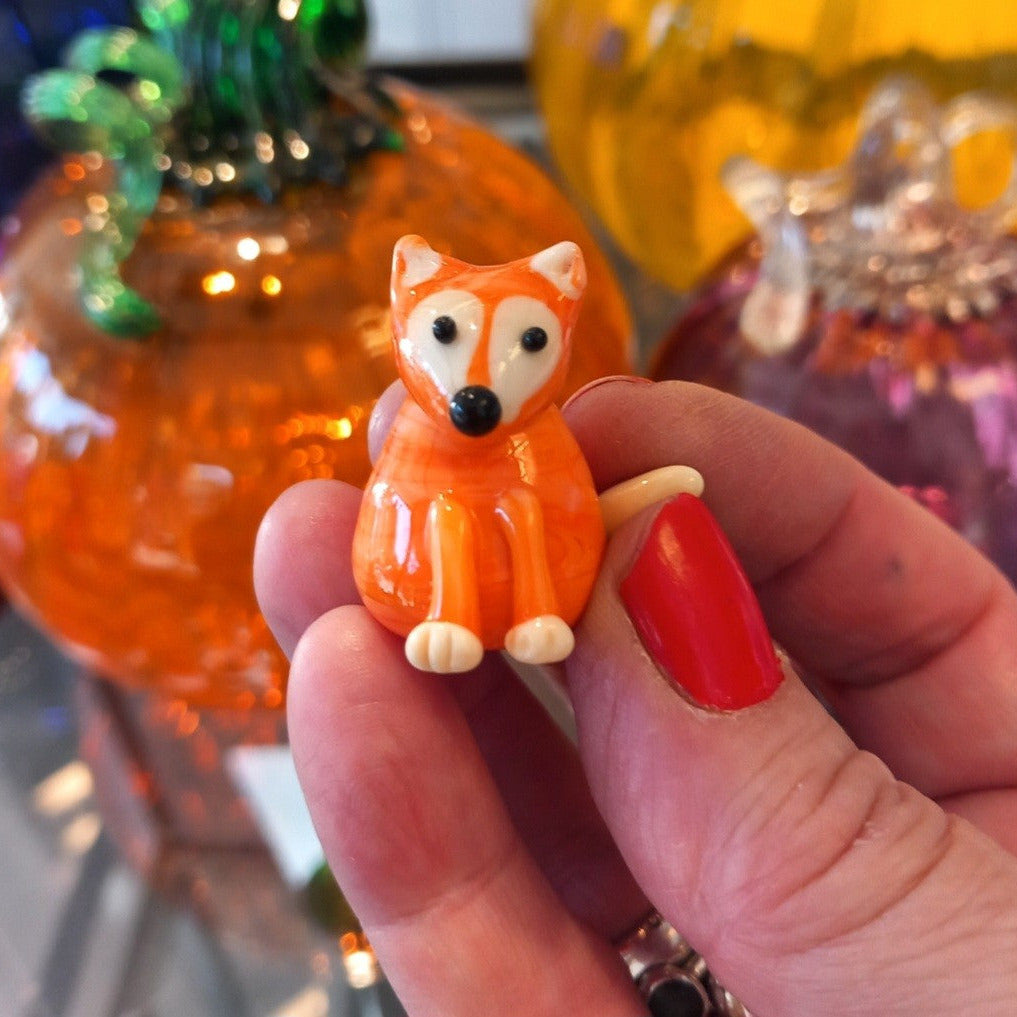 Dinky Mr. Fox Glass Sculpture