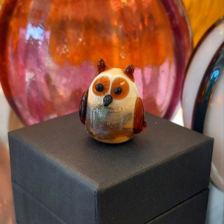 Dinky Owl Glass Sculpture