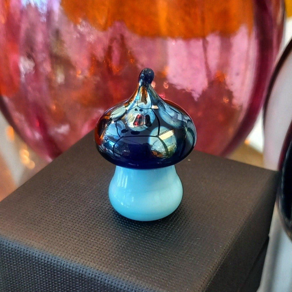 Dinky Aurora Toadstool Glass Sculpture