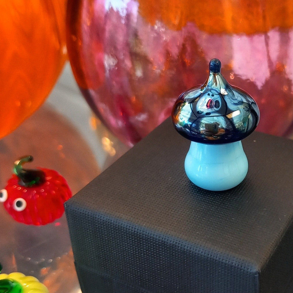 Dinky Aurora Toadstool Glass Sculpture